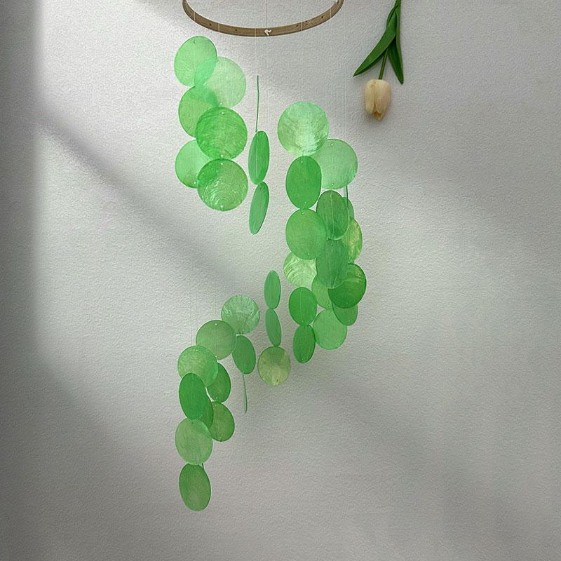 1 шт. Сетка для ловли снов, подвесная подвесная элегантная зеркальная раковина, подвесная подвесная подвеска для фотографий